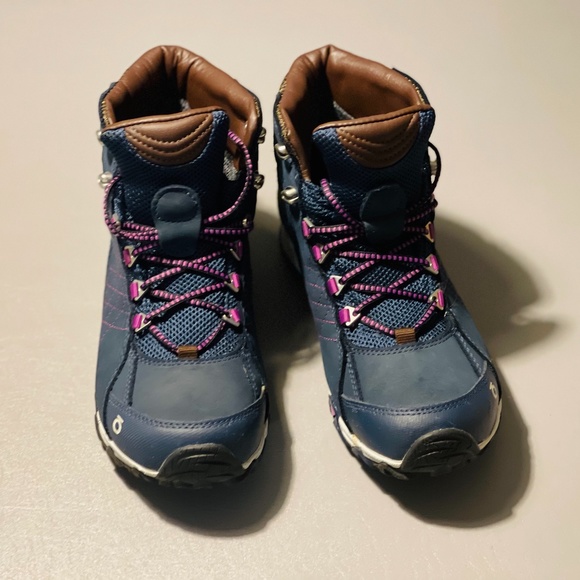 OBOZ Women's Sapphire Mid B Dry Waterproof Hiking Boots /Blue